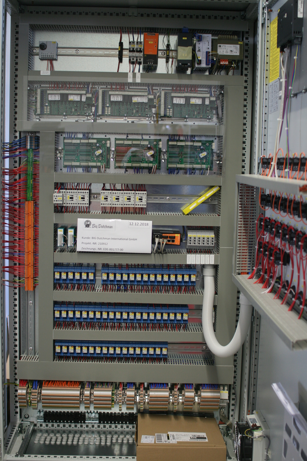 Control cabinet egg cross coll AMACS EGG FLOW